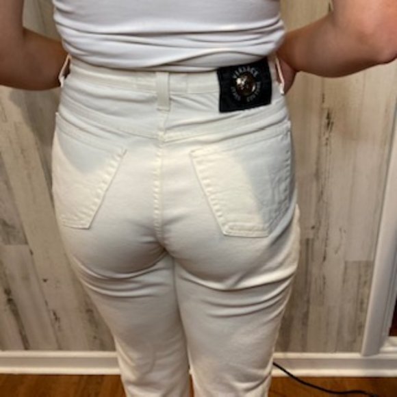 Vintage 90’s Versace Jeans Couture White Jeans - Size 29 - Picture 3 of 16